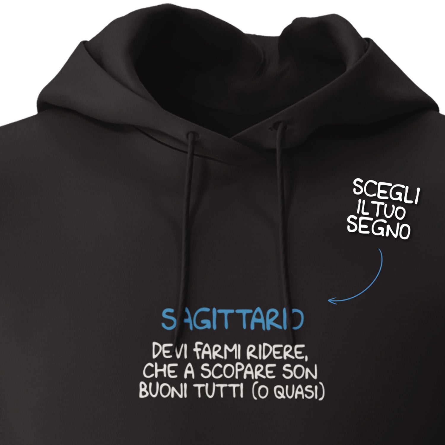 Felpa unisex Devi farmi ridere dell'album Mood esilarante di Luigi Torres Cerciello con cappuccio senza zip, stile e comfort in un unico prodotto