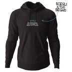 Felpa unisex Devi farmi ridere dell'album Mood esilarante di Luigi Torres Cerciello con cappuccio senza zip, stile e comfort in un unico prodotto