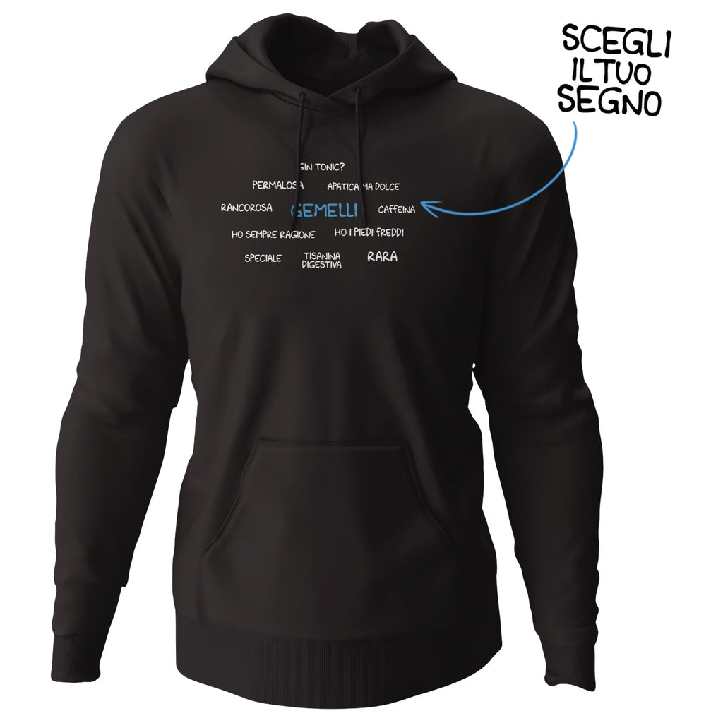 Felpa unisex Mood cloud dell'album Mood esilarante di Luigi Torres Cerciello con cappuccio senza zip, stile e comfort in un unico prodotto