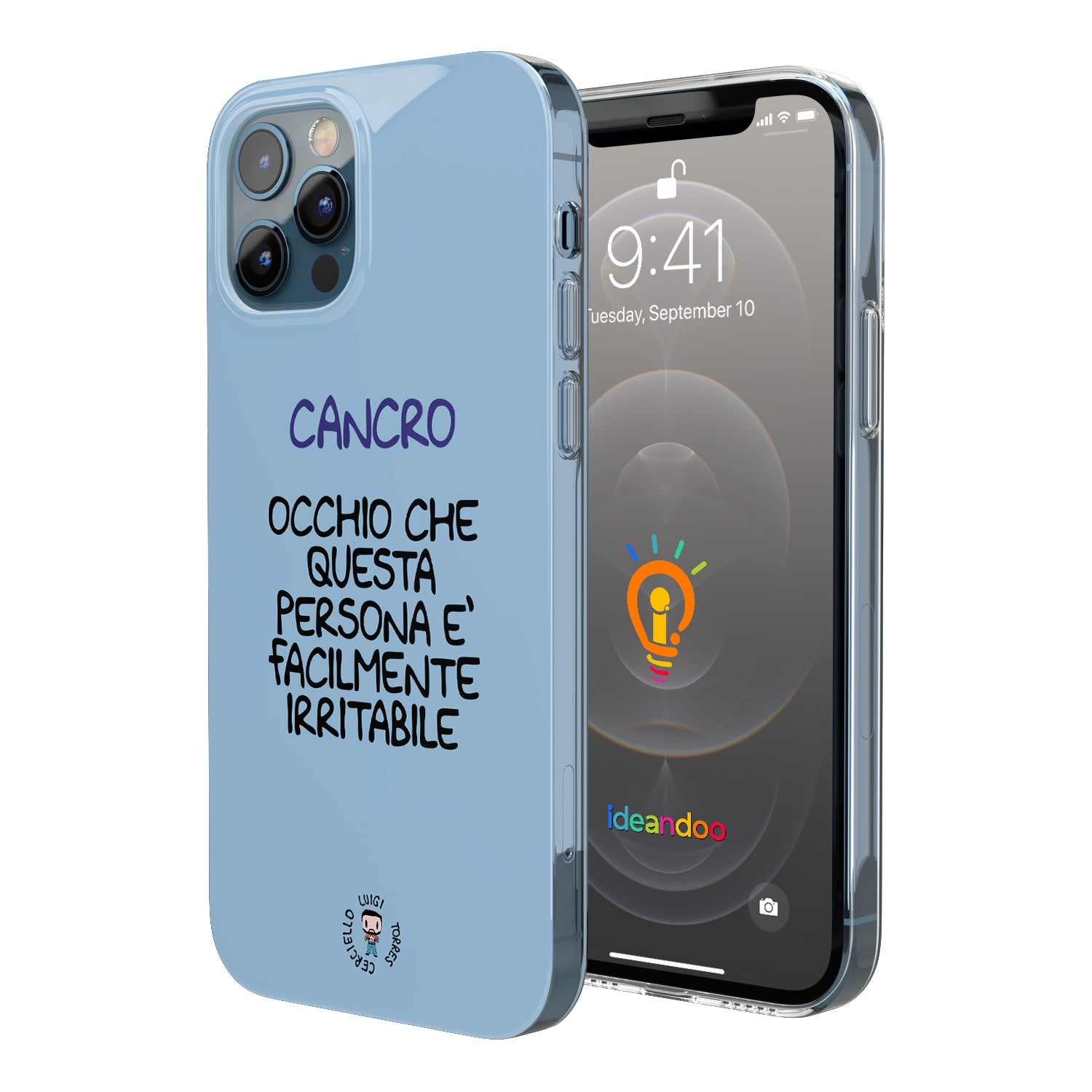 Cover Occhio che questa persona è facilmente irritabile dell'album Cover esilaranti di Luigi Torres Cerciello per iPhone, Samsung, Xiaomi e altri