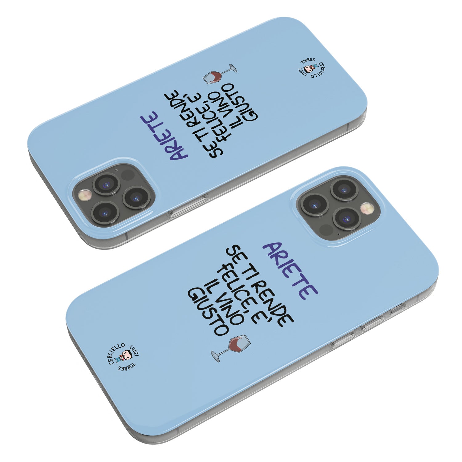 Cover Se ti rende felice è il vino giusto dell'album Cover esilaranti di Luigi Torres Cerciello per iPhone, Samsung, Xiaomi e altri