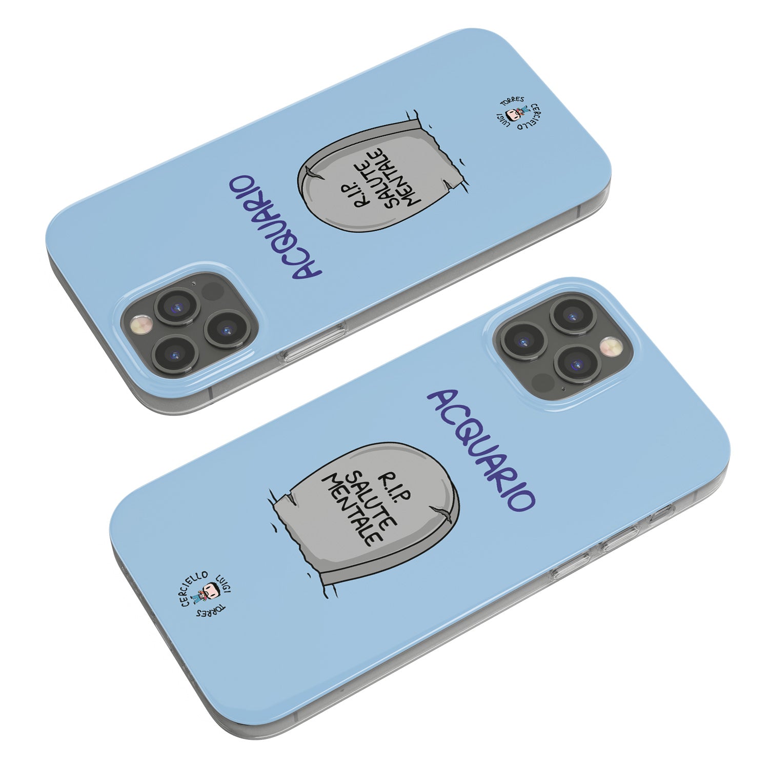 Cover RIP salute mentale dell'album Cover esilaranti di Luigi Torres Cerciello per iPhone, Samsung, Xiaomi e altri